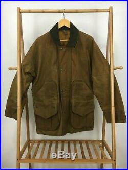 VTG CC Filson Men's Oil Tin Cloth Waxed Work Hunting Wear Jacket 660N Size L USA