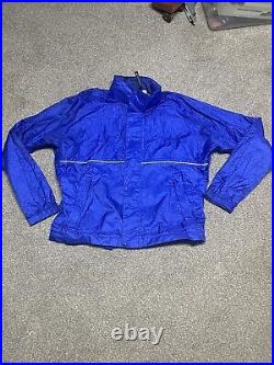 VTG Gore Tex Performace Windbreaker Full Zip Jacket Blue 1980's Men's Size XL