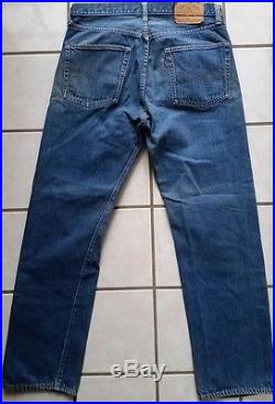 Vtg Levis 501 Jeans Indigo Selvedge Redline Single Stitch #6