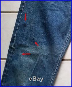 Vtg Levis 501 Jeans Indigo Selvedge Redline Single Stitch #6
