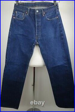VTG Levis 501 Redline Selvedge Jeans Big E 1955 LVC From 1990's Size 34 x 32