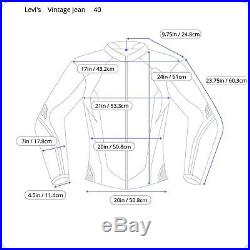 VTG Levis Big E Denim Jean Type 3 Trucker Jacket 70505-0217 Size 40 525 Buttons