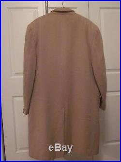 VTG Men's Overcoat 100% Mongolian Cashmere Amalgamated Clothing Camel Trench L