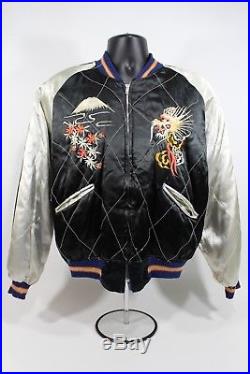 VTG WWII SUKAJAN Souvenir Embroidered Japanese Reversible Jacket Authentic