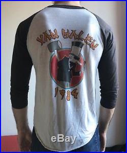 Van Halen t-shirt vintage 1984 tour raglan small/medium