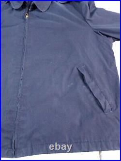Vanderbilt Shirt Co Men's Zip Work Jacket 44 L Military 5.5 oz LightWeight VTG