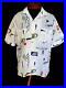 Very Rare Collectible Quality 1950’s White Cotton Atomic Print Shirt Size Large