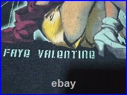 Very rare Vintage Cowboy Bebop Faye Valentine Anime T-shirt size XL
