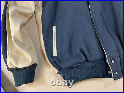 Vintage 09 Leather Wool Appaloosa Horse Stake Race Jackson MS Winter Coat Jacket