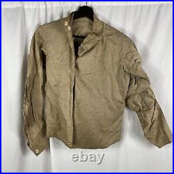 Vintage 1880s Pure Linen French Fencing Jacket Buckle Back Workwear