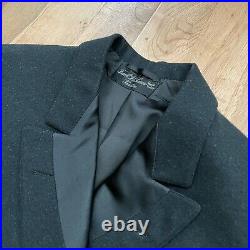 Vintage 1900's Double Breasted Wool Frock Coat Tuxedo Jacket Edwardian Goth