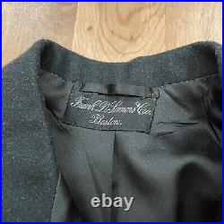 Vintage 1900's Double Breasted Wool Frock Coat Tuxedo Jacket Edwardian Goth
