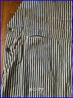Vintage 1920s 1930s 1940s Tootle Express Stripe Railroad Overalls Workwear Rare