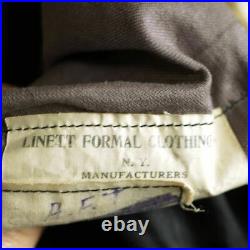 Vintage 1920s Mens Tuxedo Jacket Frock Coat Linett Formal Clothing NY Size Large