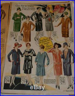 Vintage 1928 Montgomery Ward S&s Catalog! Flapper Fashion/men's Work Denim/shoes