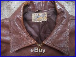 Vintage 1930's to 1940's Block Bilt / California Leather JacketMotorcycle