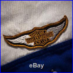Vintage 1930s 1940s Harley Davidson Motorcycle Club Shirt With Chain Stitched Back