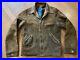 Vintage 1930s-40s Nubuck Leather Jacket Belt Back Side Buckle Size 38
