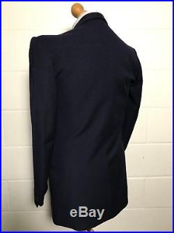 Vintage 1930s Navy Blue Double Breasted Suit Size 38