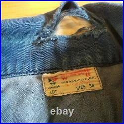 Vintage 1940's to 1950's Workwear / Mechanics Jacket / Car Coat / Chevrolet Buic