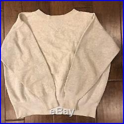 Vintage 1940s Sweatshirt V Stitch Double Two-sides L Heather Grey Champion Army