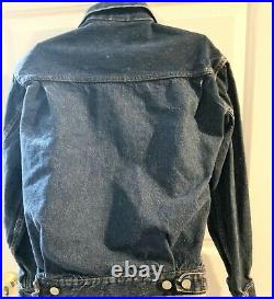 Vintage 1950 Rare Levi's denim jacket Selvedge USA Signed Rossire