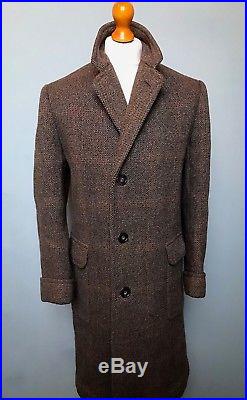 Vintage 1950’s 1960’s daks tweed overcoat size 38