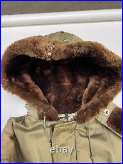 Vintage 1950's Montgomery Ward Windward Commando Cloth Jacket Rare