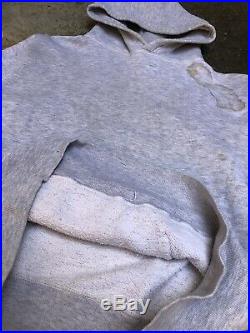 Vintage 1950s/1960s Pilgrim Sportwear Grey Blank Hoodie Sweatshirt