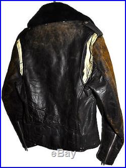 Vintage 1950s 50s INDIAN MOTORCYCLES Sportswear Leather Ranger Jacket Biker RARE