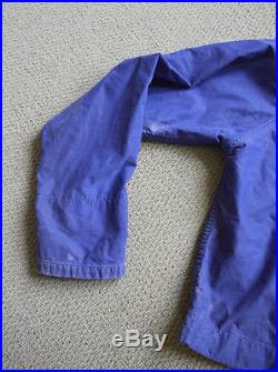 Vintage 1950s Blacks Ventile Pullover Cropped Beautiful Sun faded Blue Smock