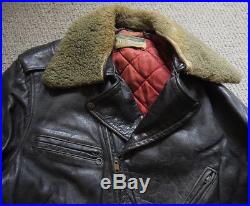 Vintage 1950s Californian Sportswear Co Highway Patrol Leather Motorcycle Jacket