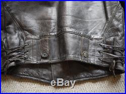 Vintage 1950s Californian Sportswear Co Highway Patrol Leather Motorcycle Jacket