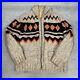Vintage 1950s Hand Knit Cowichan Sweater Mens L Full Zip Hunting Geometric USA