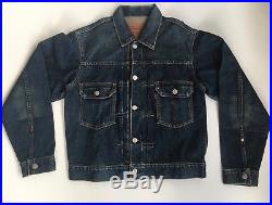 Vintage 1950s Levi's 507XX 507 Type 2 selvedge denim jacket Big E 38 LVC