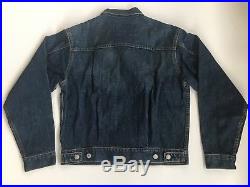 Vintage 1950s Levi's 507XX 507 Type 2 selvedge denim jacket Big E 38 LVC