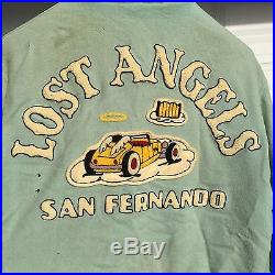 Vintage 1950s Lost Angels San Fernando California Car Club Jacket SoCal Hot Rod