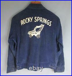 Vintage 1950s Rocky Springs Park Roller Skating Rink Team Jacket 40 Lancaster, PA