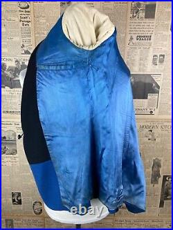 Vintage 1960's blue' Beever' drape coat / uniform size 36 long