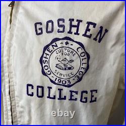 Vintage 1960s Champion Jacket Goshen College Flocked 50s 60s S/M