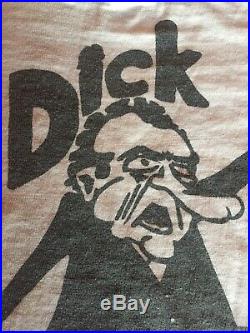 Vintage 1960s LEGALIZE MARIJUANA Tee Shirt 60s 70s Dick Richard Nixon Weed Gay