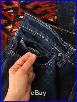 Vintage 1960s Levi's 505-0217 Denim Jeans Big E 38/30 37/30 505 #5 Talon 42