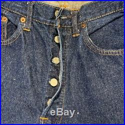 Vintage 1960s Levi's Big E Red Line Selvedge 501 Jeans 33 x 30 (actual 32 x 28)