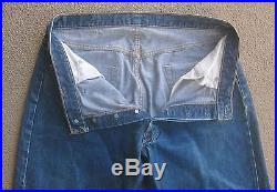 Vintage 1960s Levis 501 BIG E Denim 38x32 Button Fly Selvedge Jeans