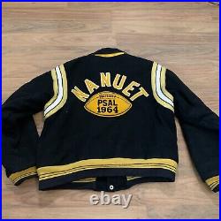 Vintage 1960s Nanuet Knights High School New York Varsity Team Letterman Jacket