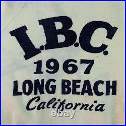 Vintage 1967 sweatshirt long beach ca 60s yellow m 50s