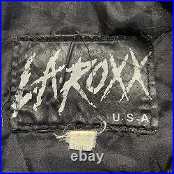 Vintage 1970s 80s LA ROXX Leather Biker Punk Rock Motley Crue Jacket Sz 44 EUC
