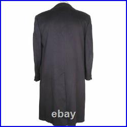 Vintage 1970s Crombie Sabelere Overcoat Mens Scottish Wool Coat Size M L