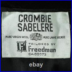Vintage 1970s Crombie Sabelere Overcoat Mens Scottish Wool Coat Size M L