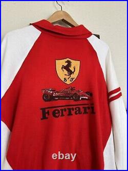 Vintage 1970s RARE Ferrari Zip Up Track Jacket Large